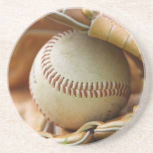 Baseball Glove and Ball Coaster