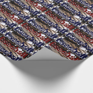 Baseball Glove and Ball Graphics Wrapping Paper