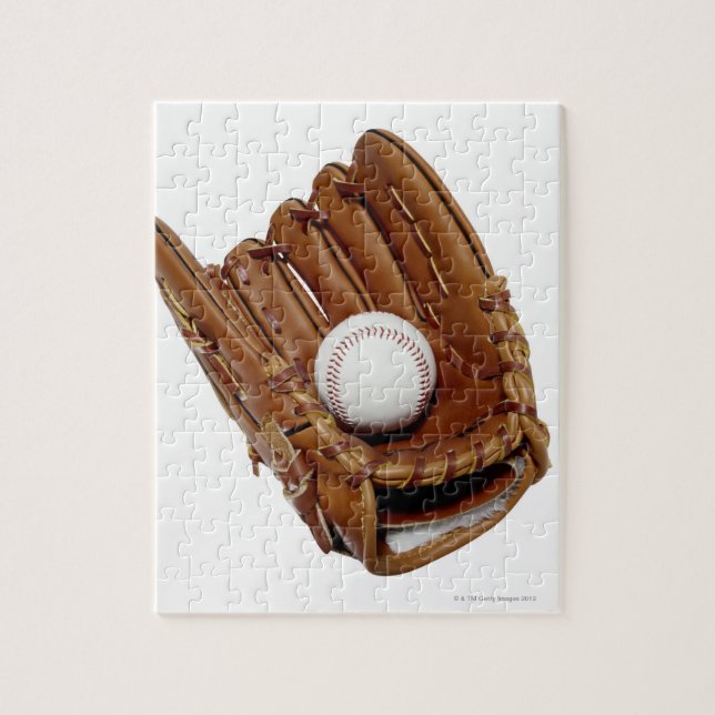 Baseball Glove and Ball Jigsaw Puzzle (Vertical)