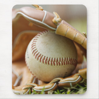 Baseball Glove and Ball Mouse Mat