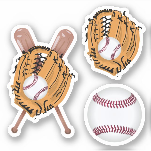 Baseball Glove and Baseball (Front)