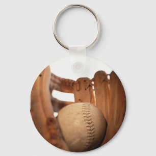 Baseball Glove & Ball Key Ring