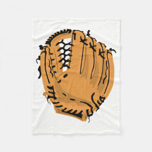 Baseball Glove Fleece Blanket