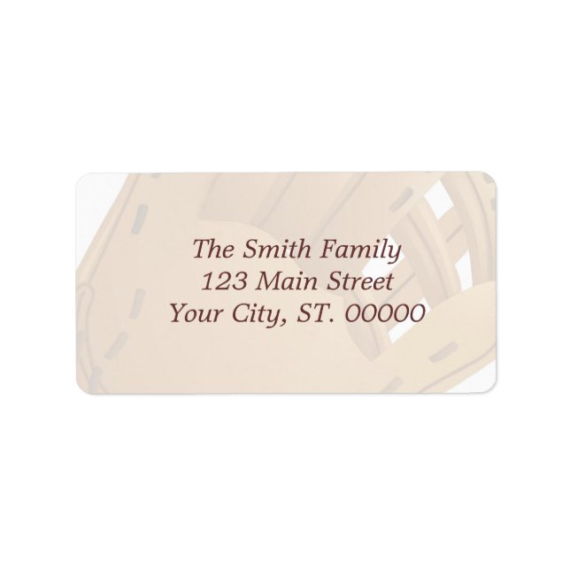 Baseball Glove Label (Front)