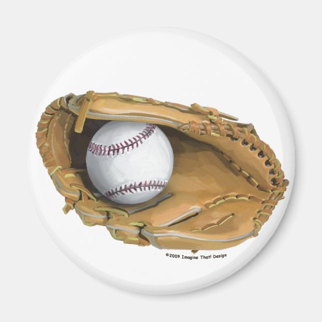 Baseball Glove Magnet (Front)