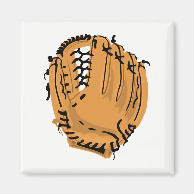 Baseball Glove Magnet (Front)