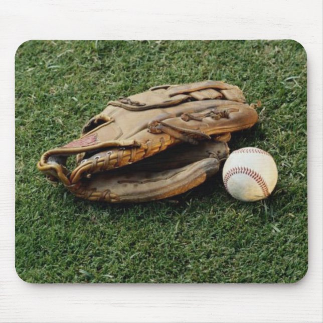 Baseball & Glove Mousepad (Front)