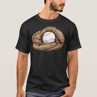 Baseball Glove With Baseball america baseball for  T-Shirt