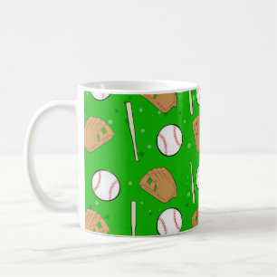 Baseball - Gloves, Balls & Bats Seamless Pattern Coffee Mug