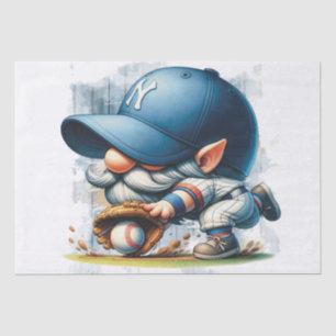 Baseball Gnome Tissue Paper