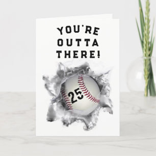 Baseball Graduation 2024 Card