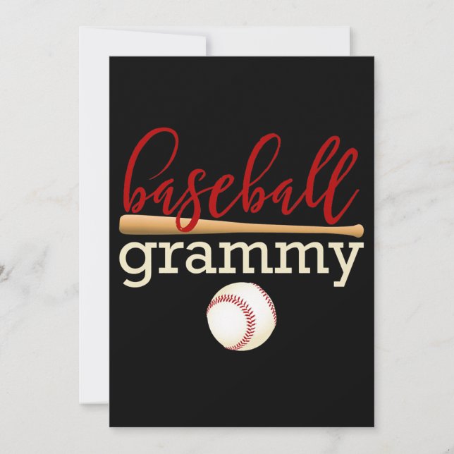 Baseball Grammy  Family Baseball Save The Date (Front)