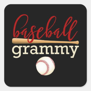 Baseball Grammy Family Baseball Square Sticker