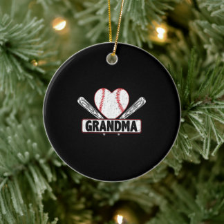 Baseball Grandma | Family Baseball Lovers Ceramic Tree Decoration