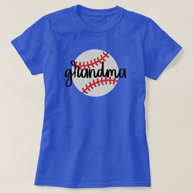 Baseball Grandma Sporty T-Shirt (Design Front)