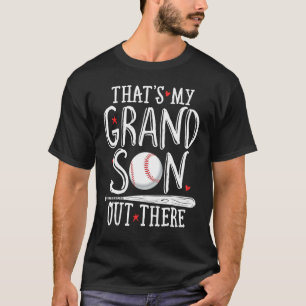 baseball grandma that's my grandson out there foot T-Shirt