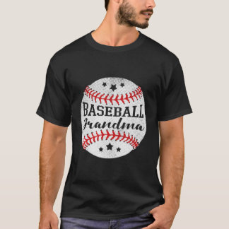 Baseball Grandma Vintage Retro Gift For Christmas T-Shirt