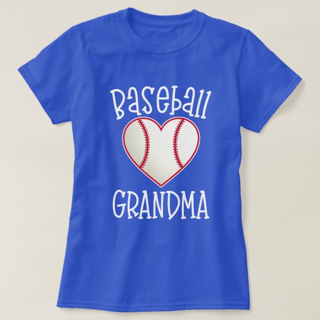 Baseball Grandma womens game day fan gift T-Shirt (Design Front)