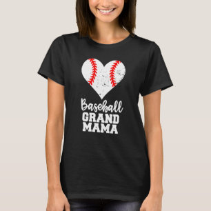 Baseball Grandmama Baseball Heart Grandma T-Shirt