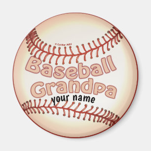 Baseball Grandpa Magnet