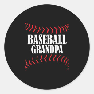 Baseball Grandpa T Baseball Grandfar Classic Round Sticker