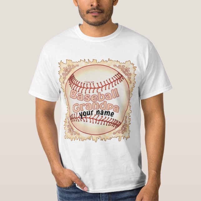 Baseball Grandpa  T-Shirt (Front)