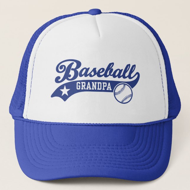 Baseball Grandpa Trucker Hat (Front)