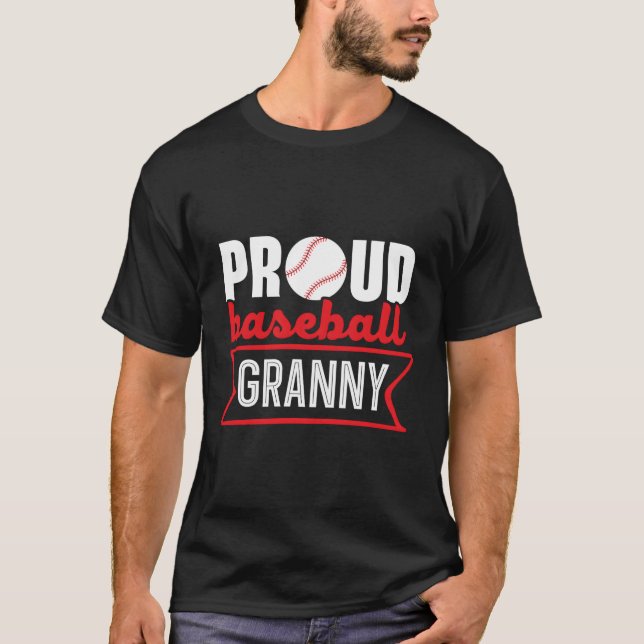 Baseball Granny Grandma Grandmother Baseball Playe T-Shirt (Front)