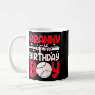Baseball Granny Of The Birthday Boy Family Coffee Mug