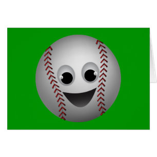 Baseball Graphic Character Smiling