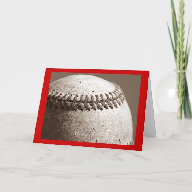 Baseball Greeting Card (Front)