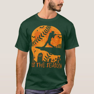 Baseball Halloween Tis the Season Baseball Season T-Shirt