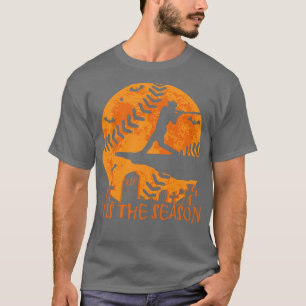 Baseball Halloween Tis the Season Baseball Season  T-Shirt