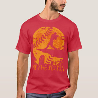 Baseball Halloween Tis the Season Baseball Season T-Shirt