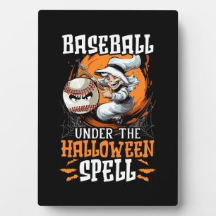 Baseball Halloween Trick Or Treat Baseball Player Plaque