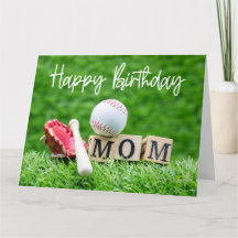 Baseball Happy Birthday Baseball Mum Mother