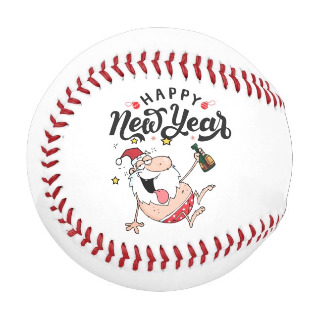Baseball happy New Year to Baseball Player Santa  (Front Left)
