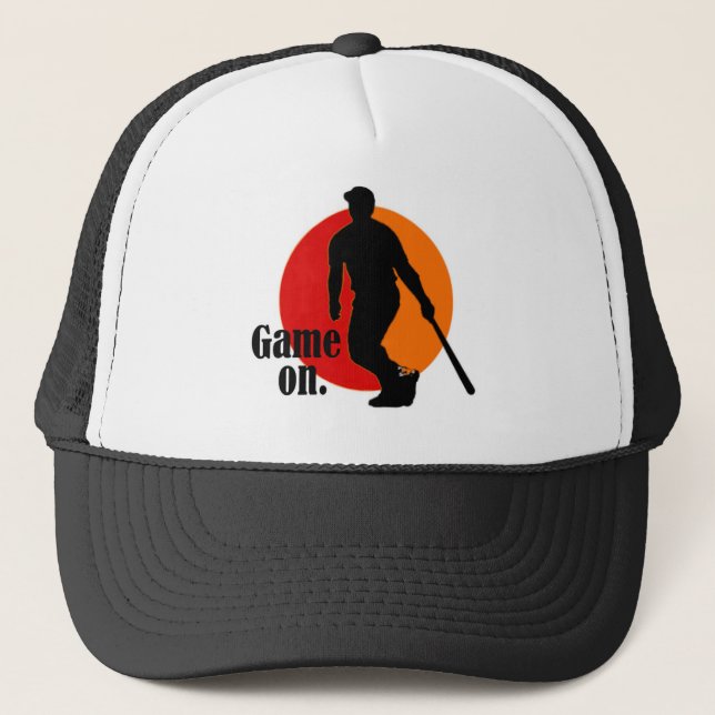 Baseball Hat: Game on. Trucker Hat (Front)