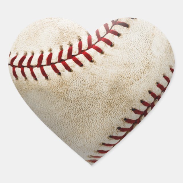 Baseball Heart Sticker (Front)