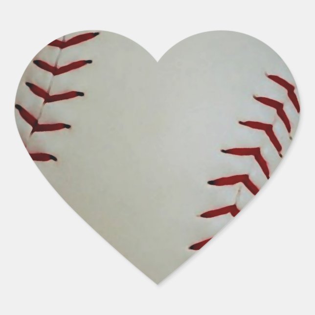Baseball Heart Sticker (Front)