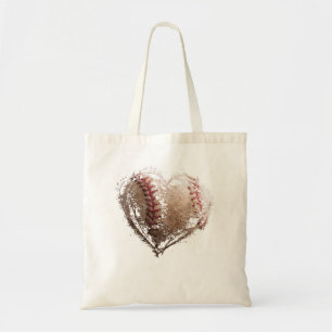 Baseball Heart Valentine's Day Boys Girls Tote Bag