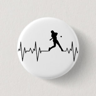 Baseball Heartbeat Button
