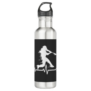 Baseball Heartbeat funny Baseball Players 710 Ml Water Bottle