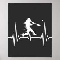 Baseball Heartbeat funny Baseball Players
