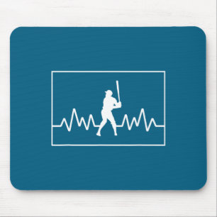 Baseball Heartbeat Passionate Players Enthusia Mouse Mat