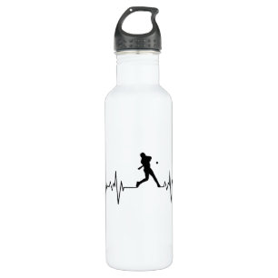 Baseball Heartbeat Water Bottle