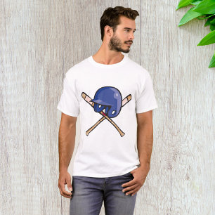 Baseball Helmet and Bats Sports T-Shirt