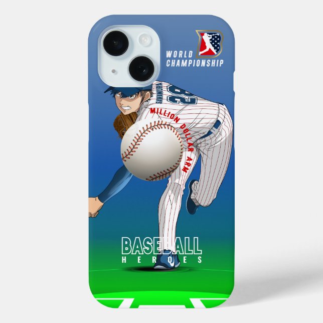 Baseball Hero with Million Dollar Arm |  Case-Mate iPhone Case (Back)