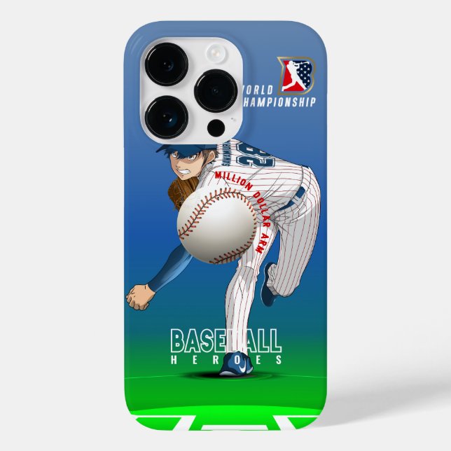 Baseball Hero with Million Dollar Arm |  Case-Mate iPhone Case (Back)