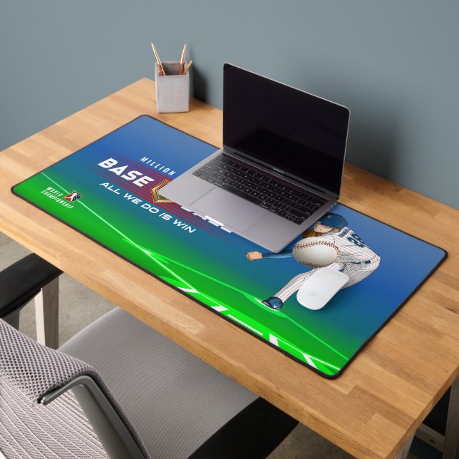 Baseball Hero with Million Dollar Arm | Desk Mat (Office 2)